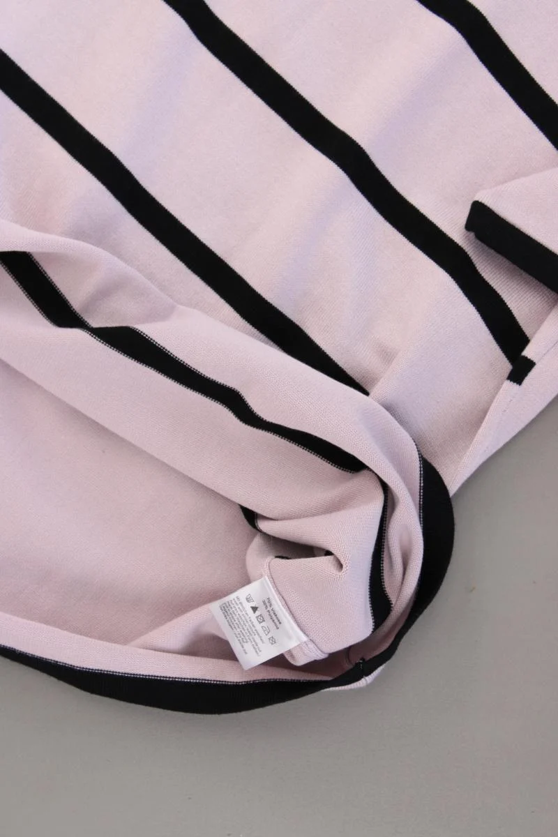 VA Milano Ringelshirt Gr. 44 gestreift Kurzarm rosa aus Viskose