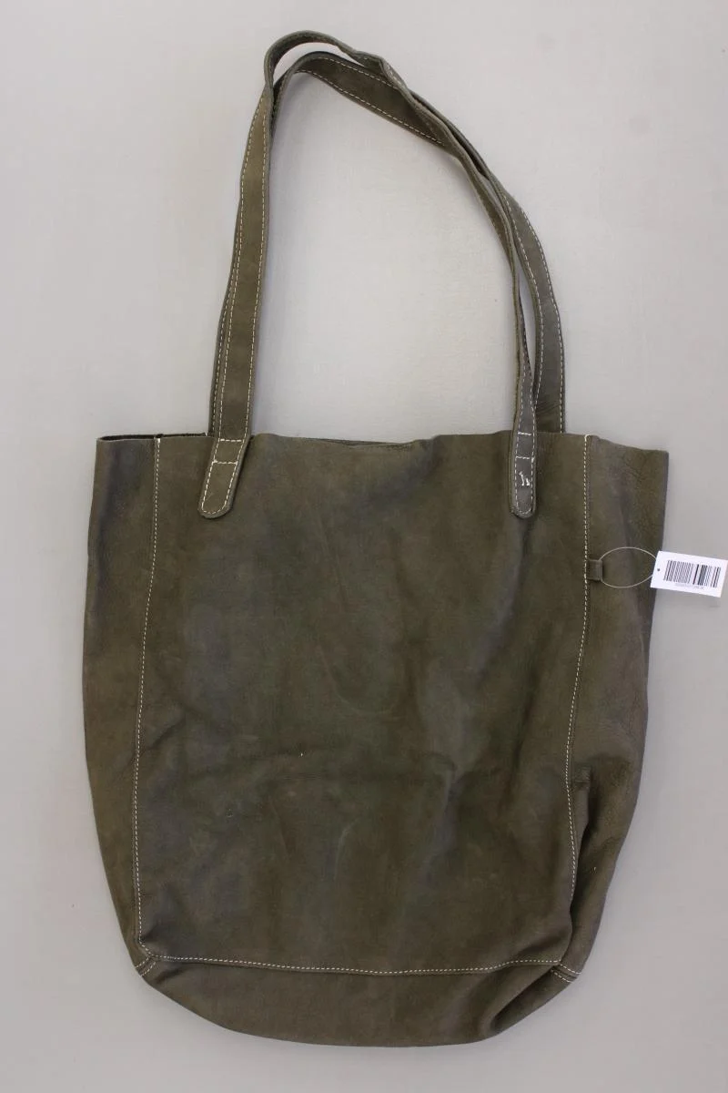 Hunter Schultertasche olivgrün aus Leder