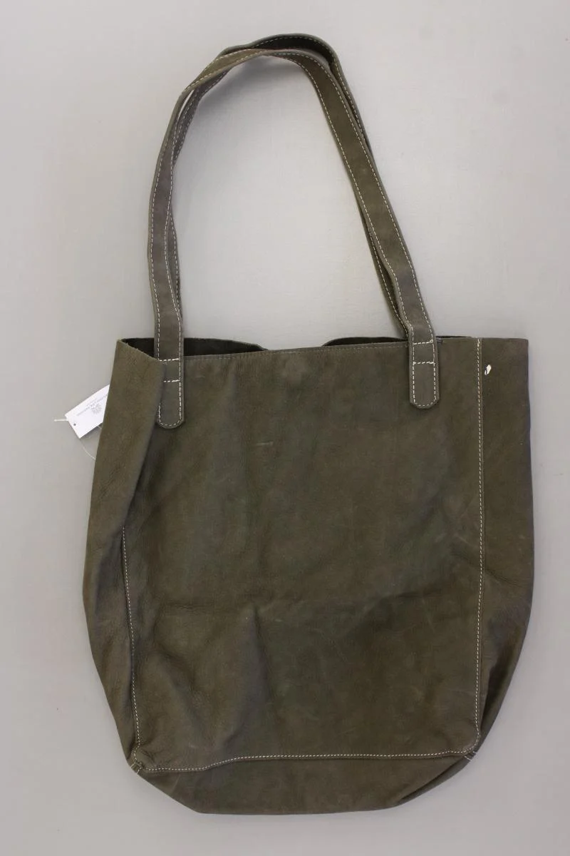 Hunter Schultertasche olivgrün aus Leder
