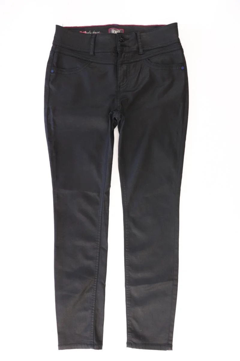 Street One Kunstlederhose Gr. W28/L30 schwarz aus Modal