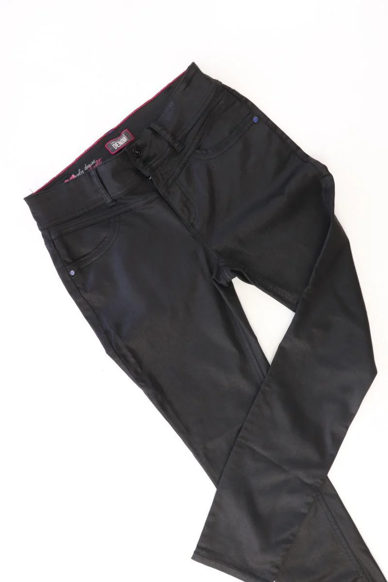 Street One Kunstlederhose Gr. W28/L30 schwarz aus Modal