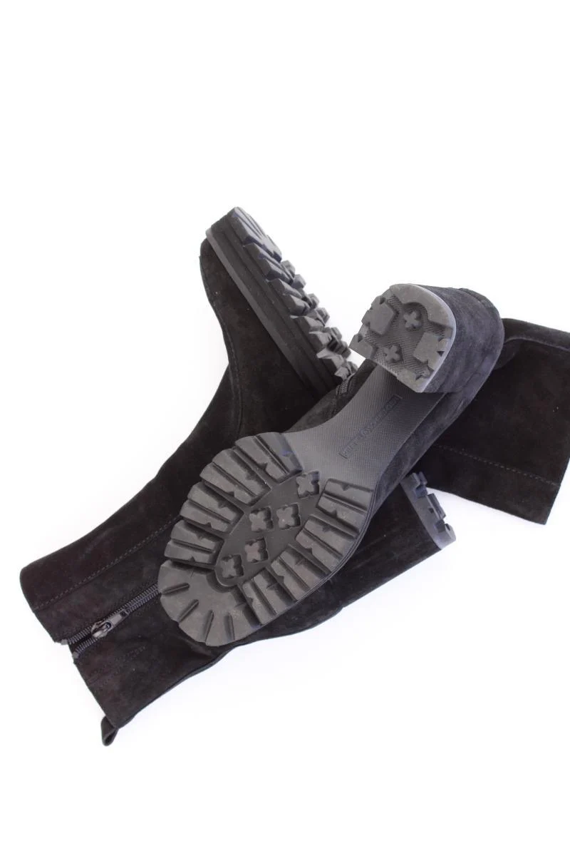 Peter Kaiser Wildlederstiefel Gr. 37 schwarz