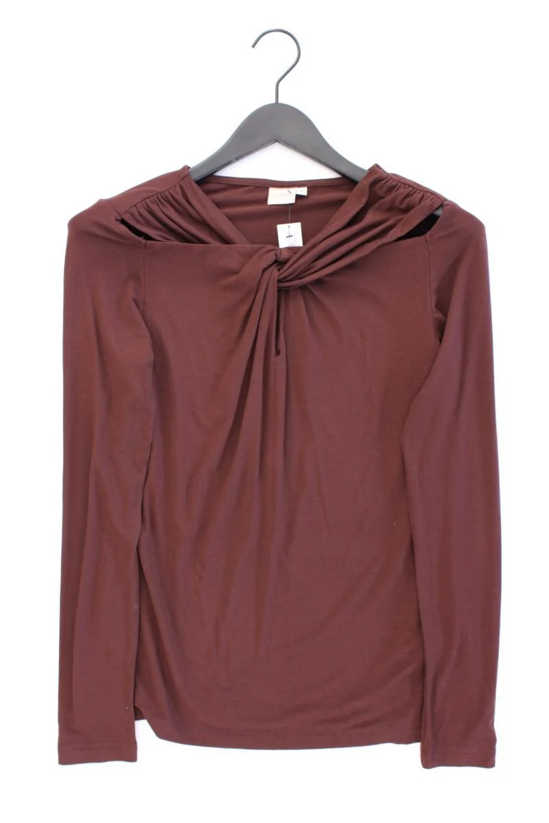Sienna Longsleeve-Shirt Gr. S Langarm braun aus Viskose