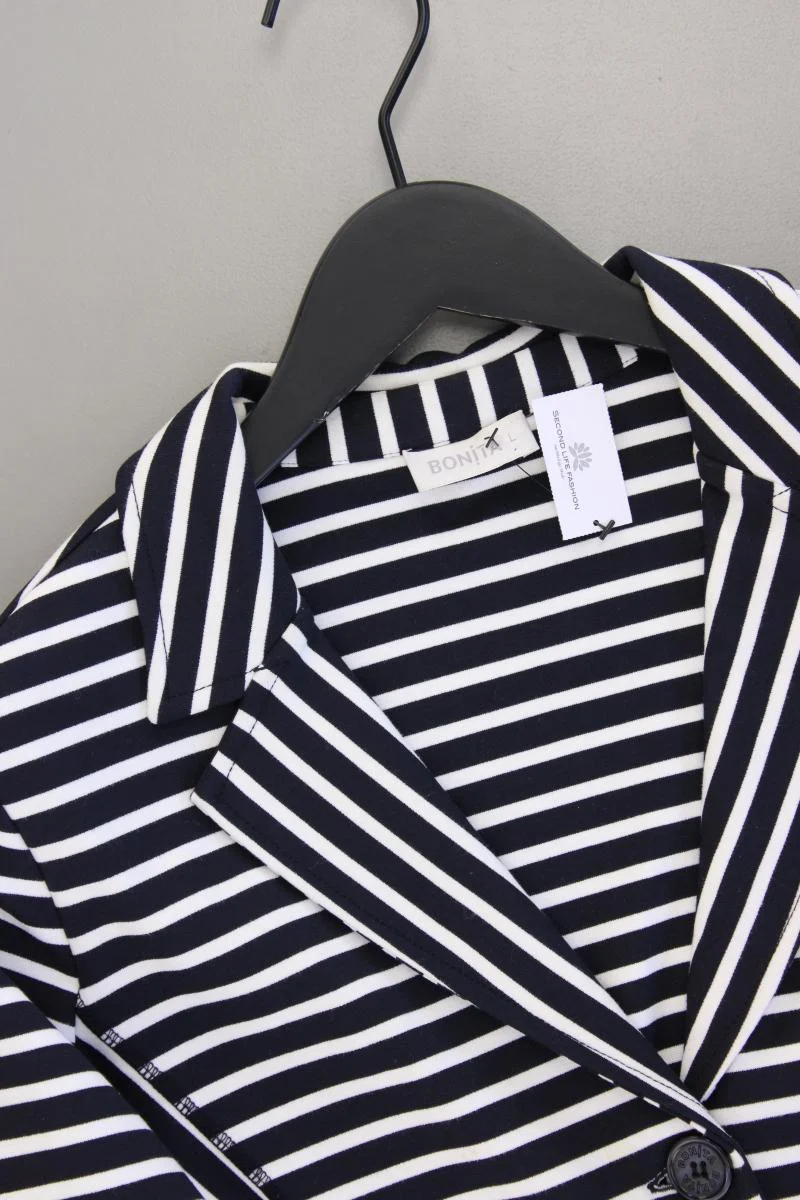 Bonita Jerseyblazer Gr. L gestreift blau aus Viskose