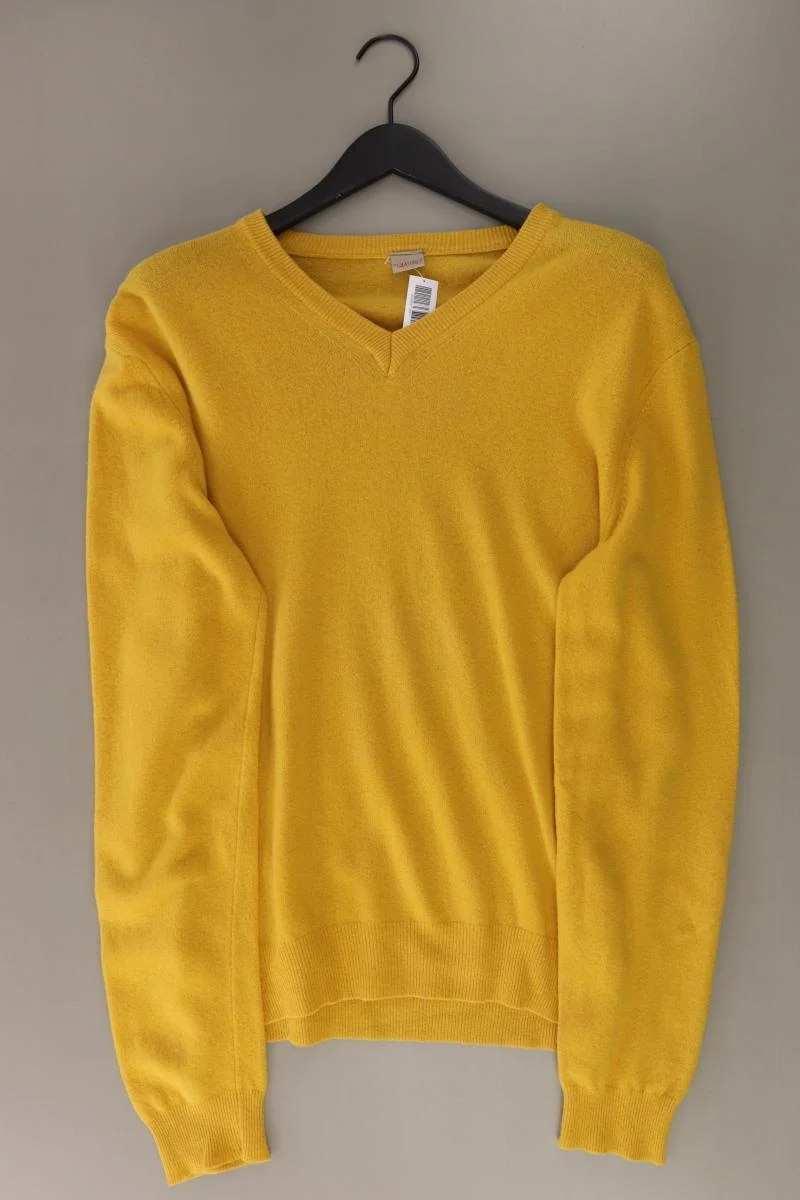 Feinstrickpullover für Herren Gr. L gelb