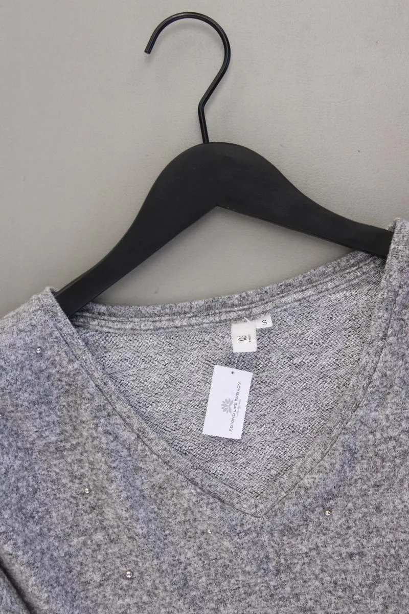 QS by s.Oliver Feinstrickpullover Gr. S grau aus Viskose