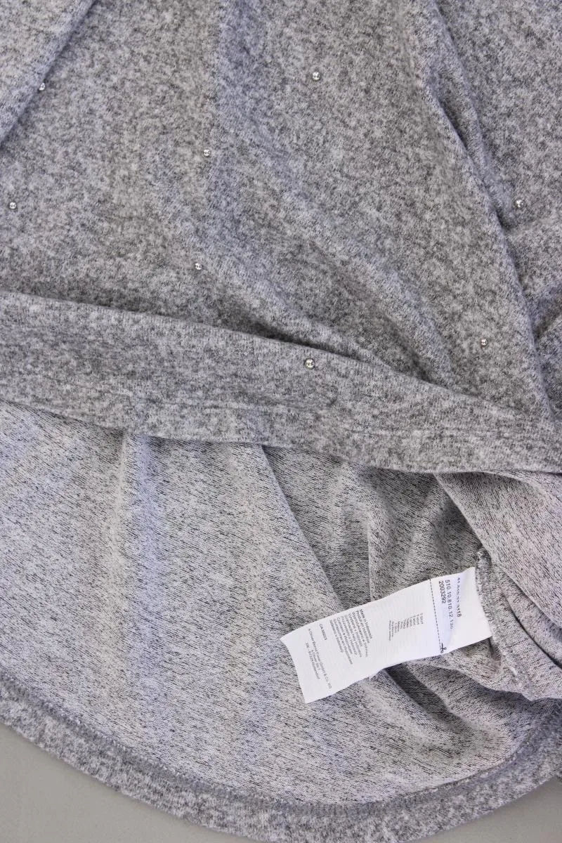 QS by s.Oliver Feinstrickpullover Gr. S grau aus Viskose