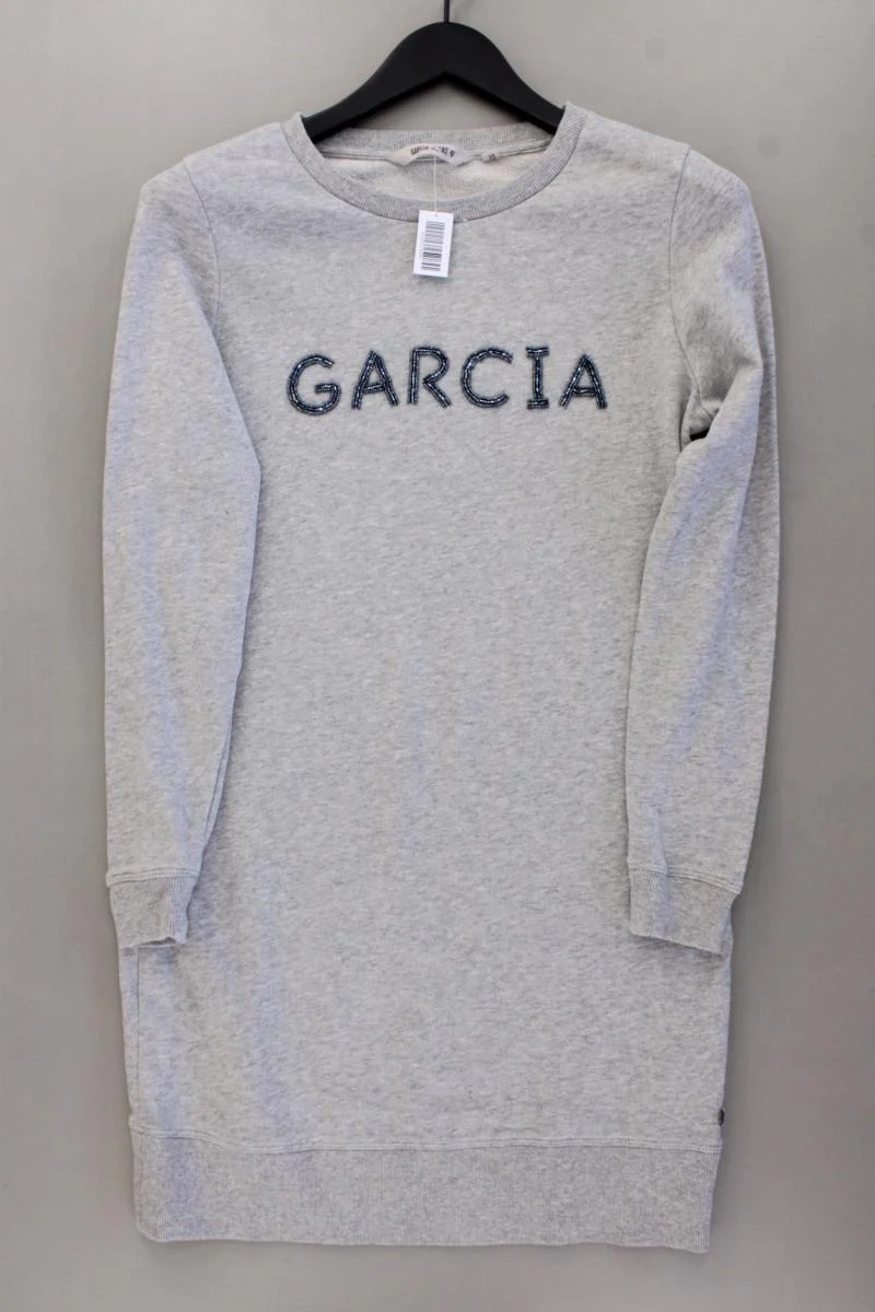 Garcia Jeans Langarmkleid Gr. XS grau aus Baumwolle
