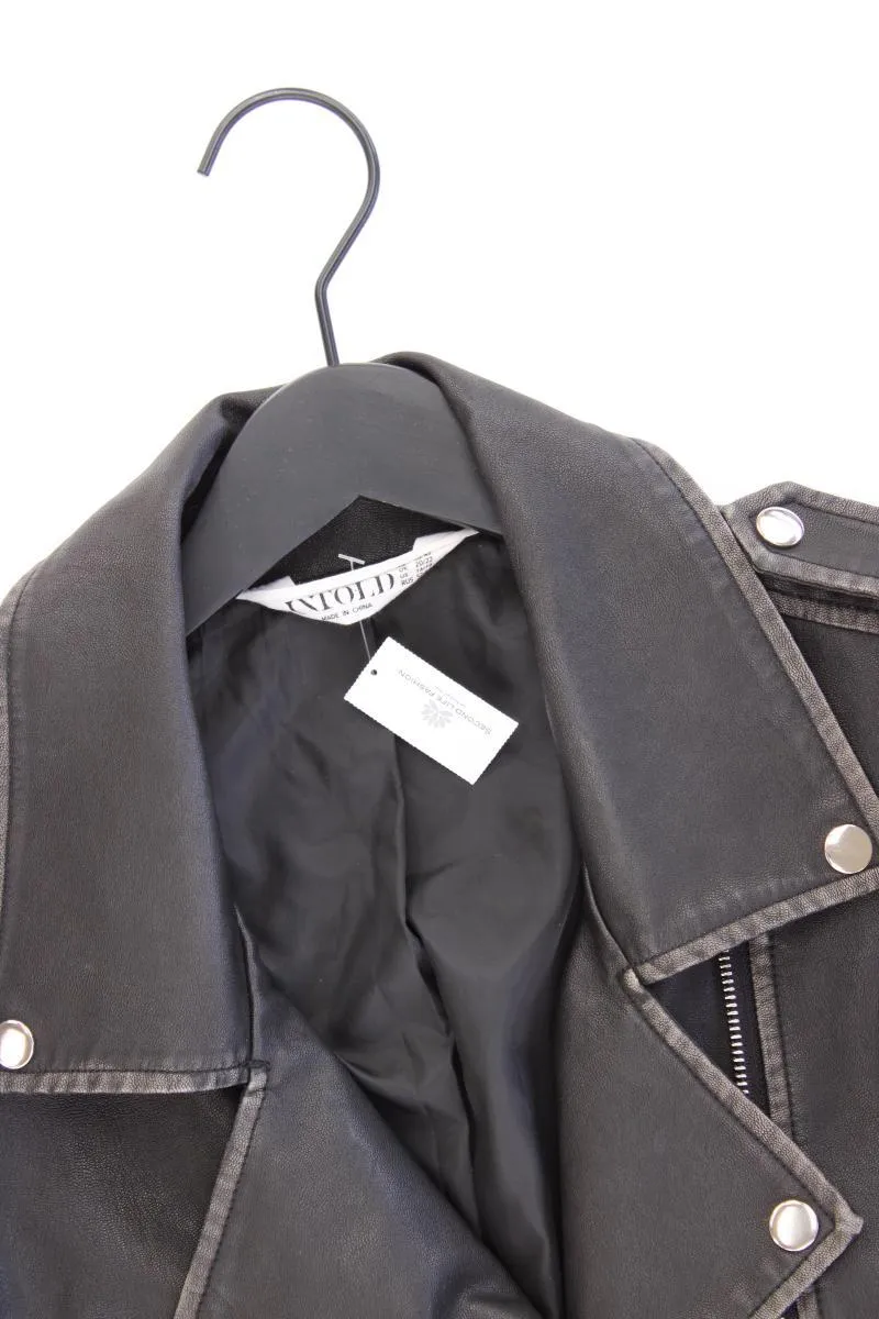 Studio Untold Kunstlederjacke Gr. 46/48 schwarz