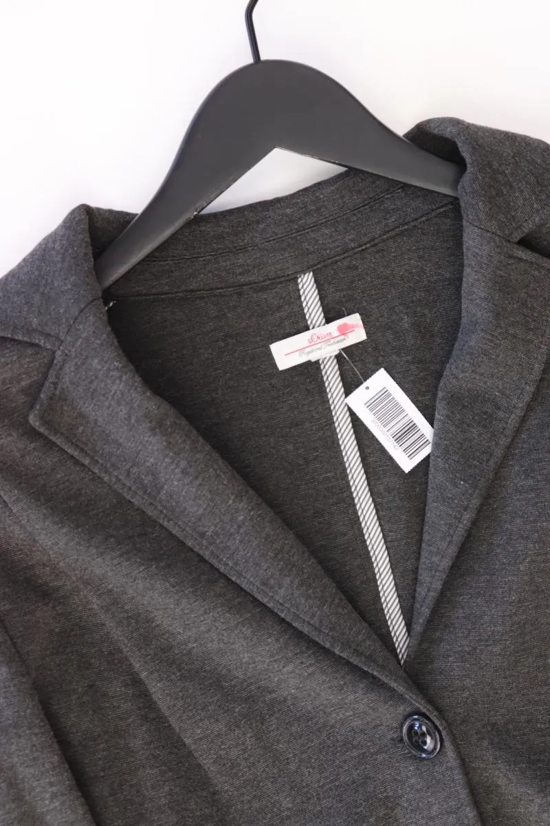 s.Oliver Jerseyblazer Gr. L grau aus Viskose
