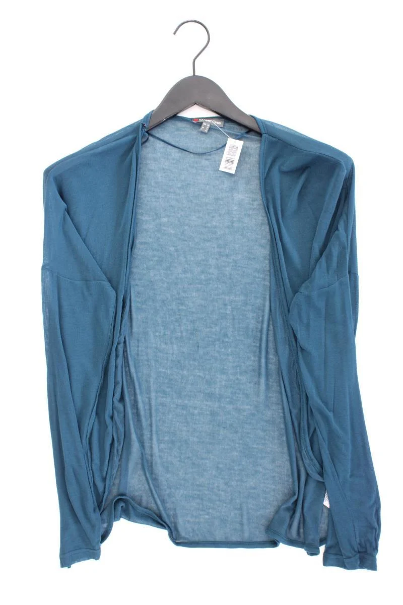 Street One Strickjacke Gr. 40 Langarm blau aus Viskose