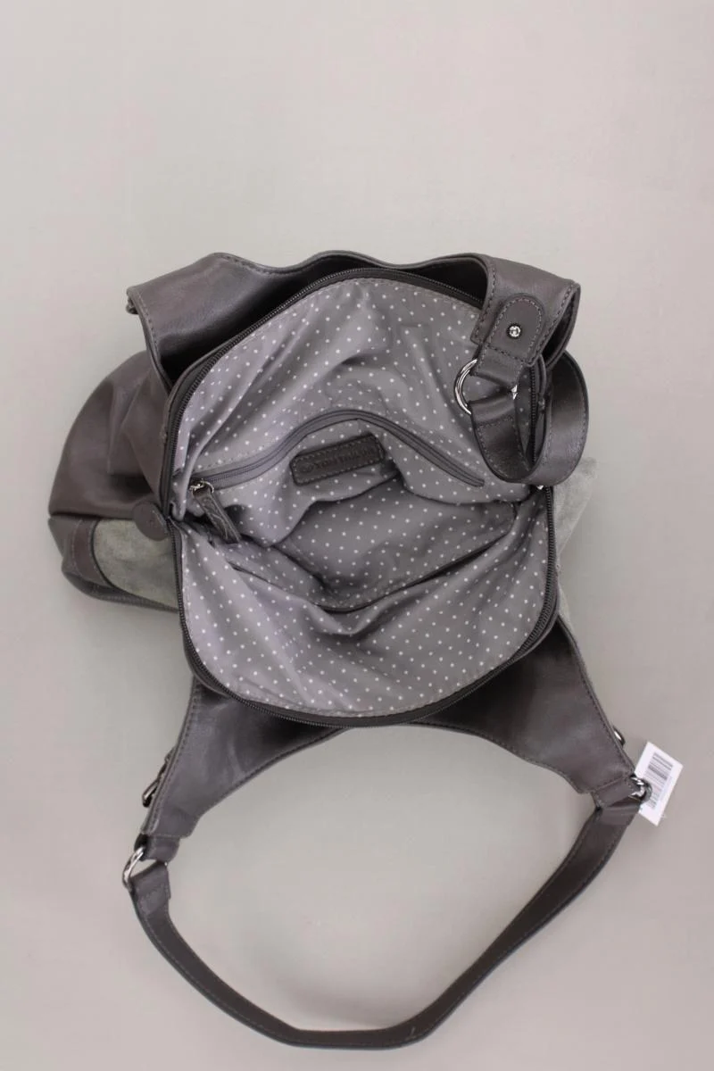 Tom Tailor Schultertasche grau aus Kunstleder