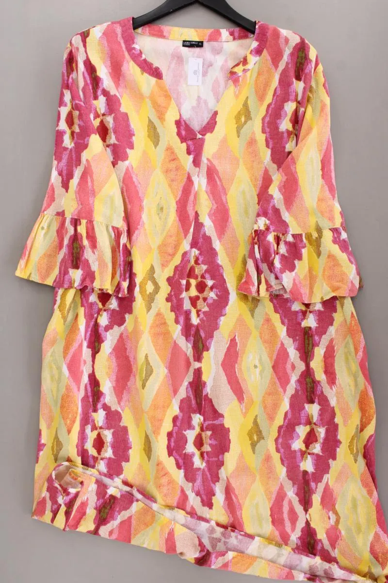 Laura Torelli Kleid Gr. XL 3/4 Ärmel mehrfarbig