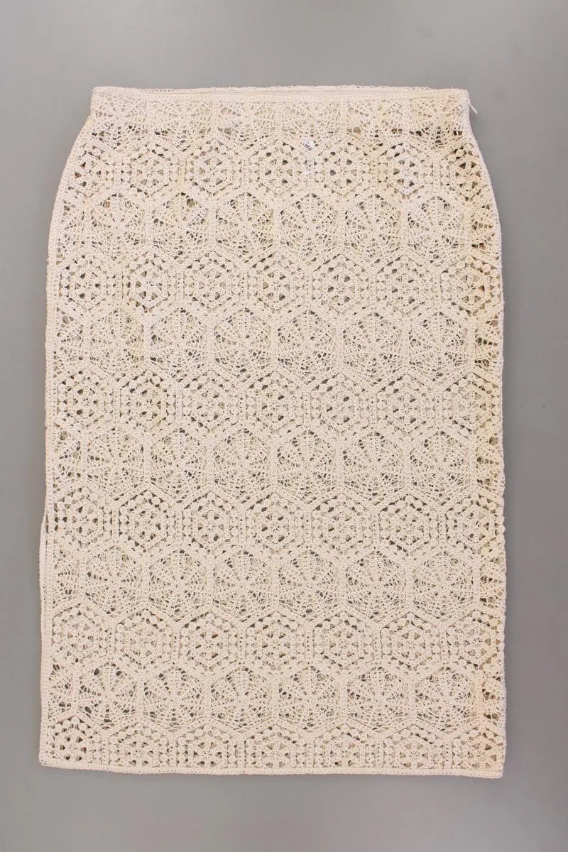 H&M Häkelrock Gr. 48 neuwertig creme