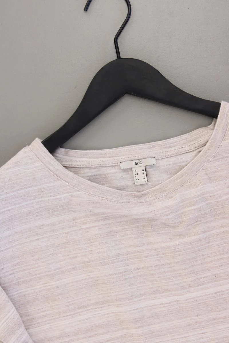 Esprit Cropped Shirt Gr. M Kurzarm creme aus Baumwolle