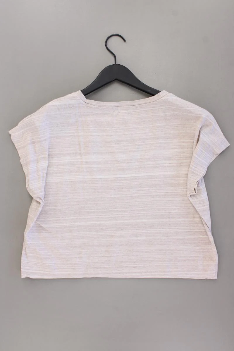 Esprit Cropped Shirt Gr. M Kurzarm creme aus Baumwolle