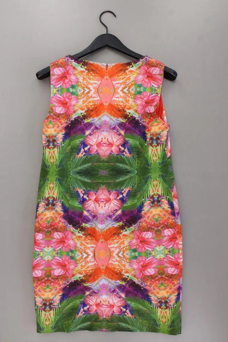 s.Oliver Bleistiftkleid Gr. 40 mit Blumenmuster neuwertig Ärmellos mehrfarbig
