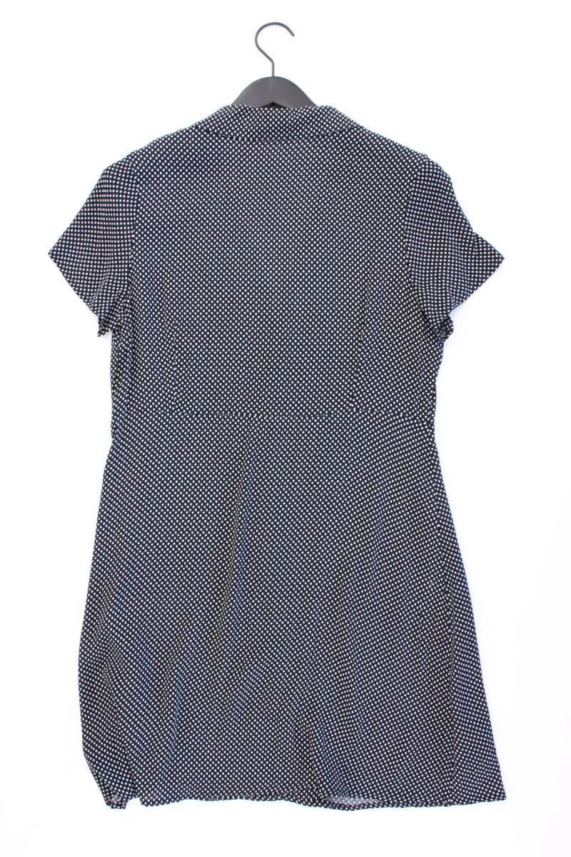 Mango Kurzarmkleid Gr. L gepunktet neu mit Etikett blau aus Viskose