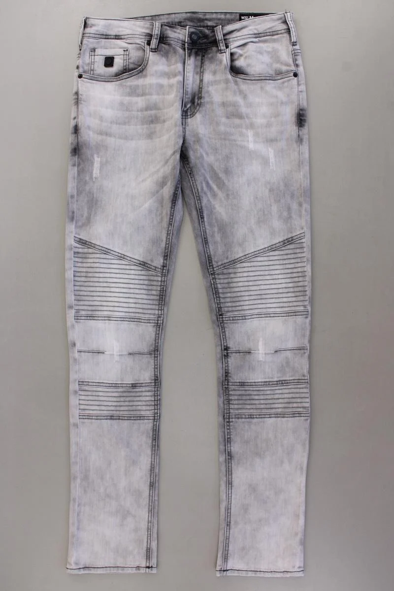 Buffalo David Bitton Skinny Jeans für Herren Gr. W32/L32 grau aus Baumwolle