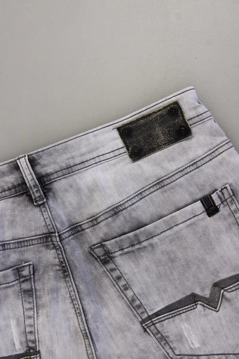 Buffalo David Bitton Skinny Jeans für Herren Gr. W32/L32 grau aus Baumwolle