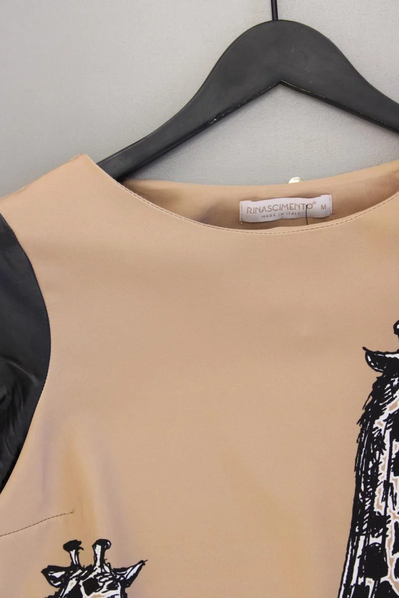 Rinascimento Kleid mit Giraffenmuster Gr. M Kurzarm braun