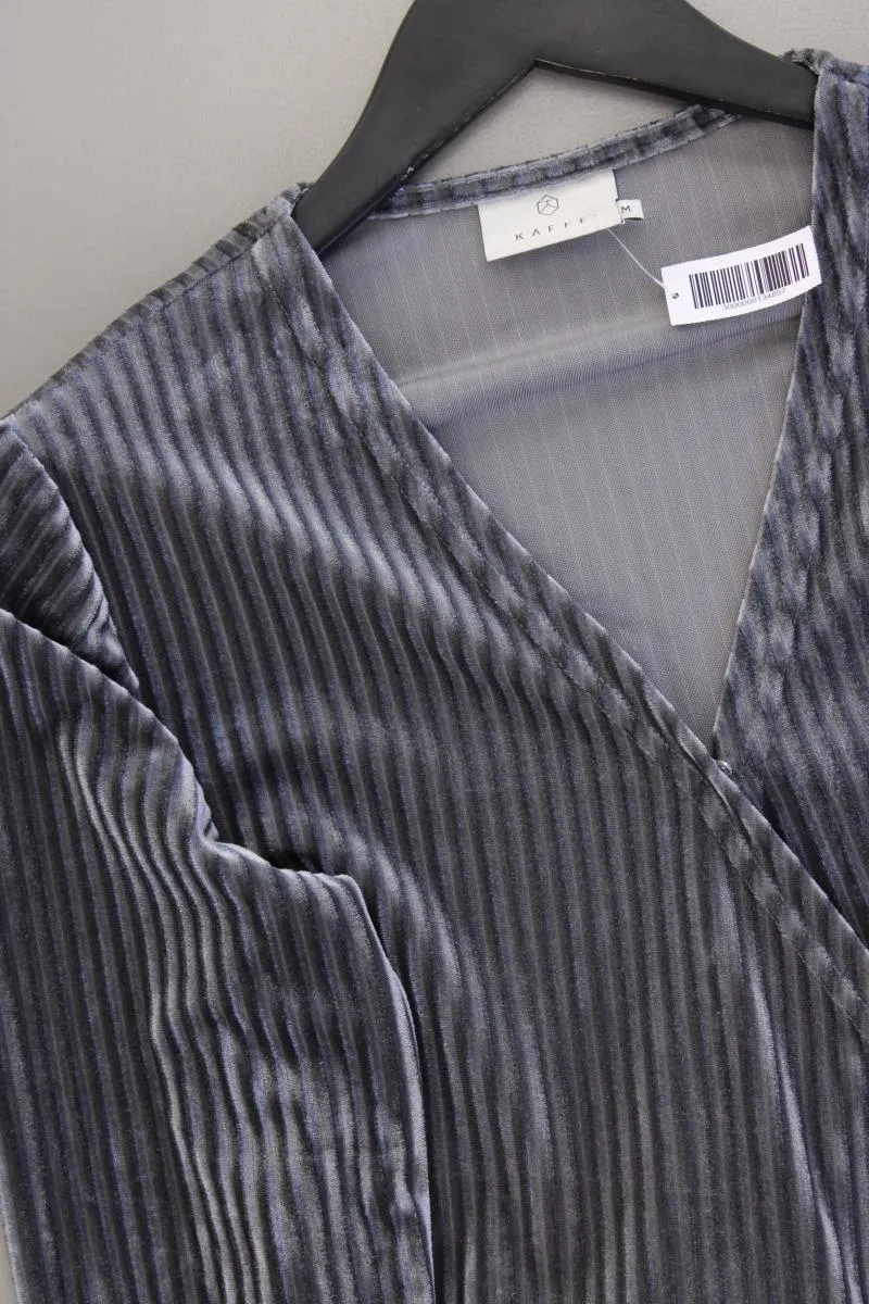Kaffe Wickelkleid Gr. M Langarm silber aus Polyester