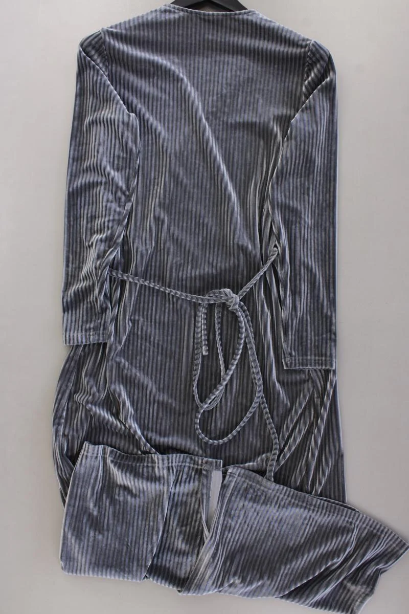 Kaffe Wickelkleid Gr. M Langarm silber aus Polyester