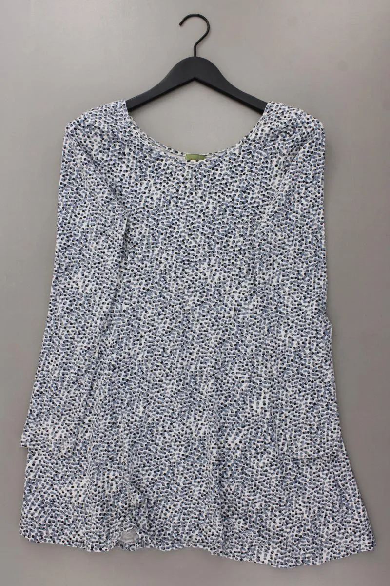 Lykkelig Jerseykleid Gr. L Langarm blau aus Baumwolle