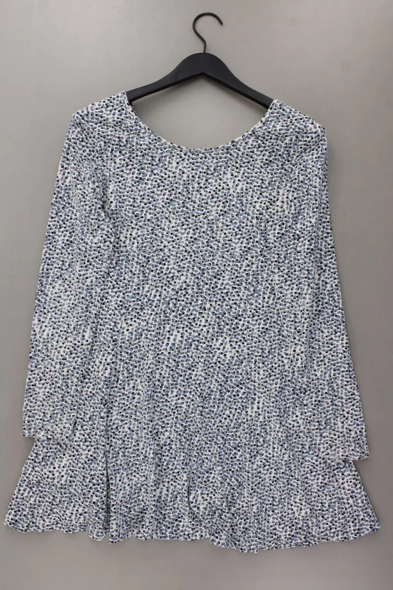 Lykkelig Jerseykleid Gr. L Langarm blau aus Baumwolle
