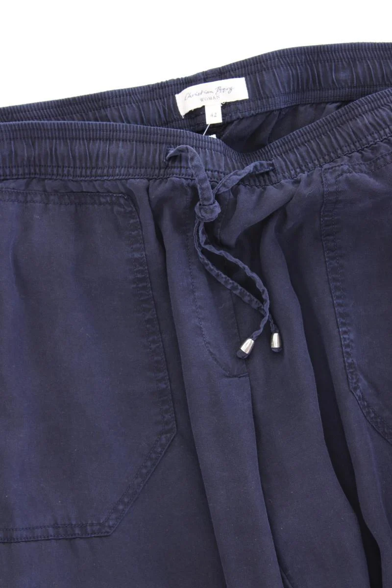 Christian Berg Stoffhose Gr. 42 blau aus Lyocell