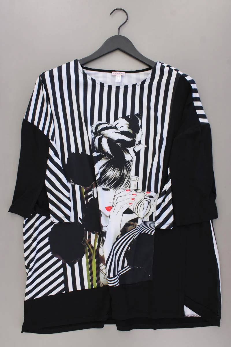 Alba Moda Ringelshirt Gr. 44 gestreift neuwertig 3/4 Ärmel schwarz
