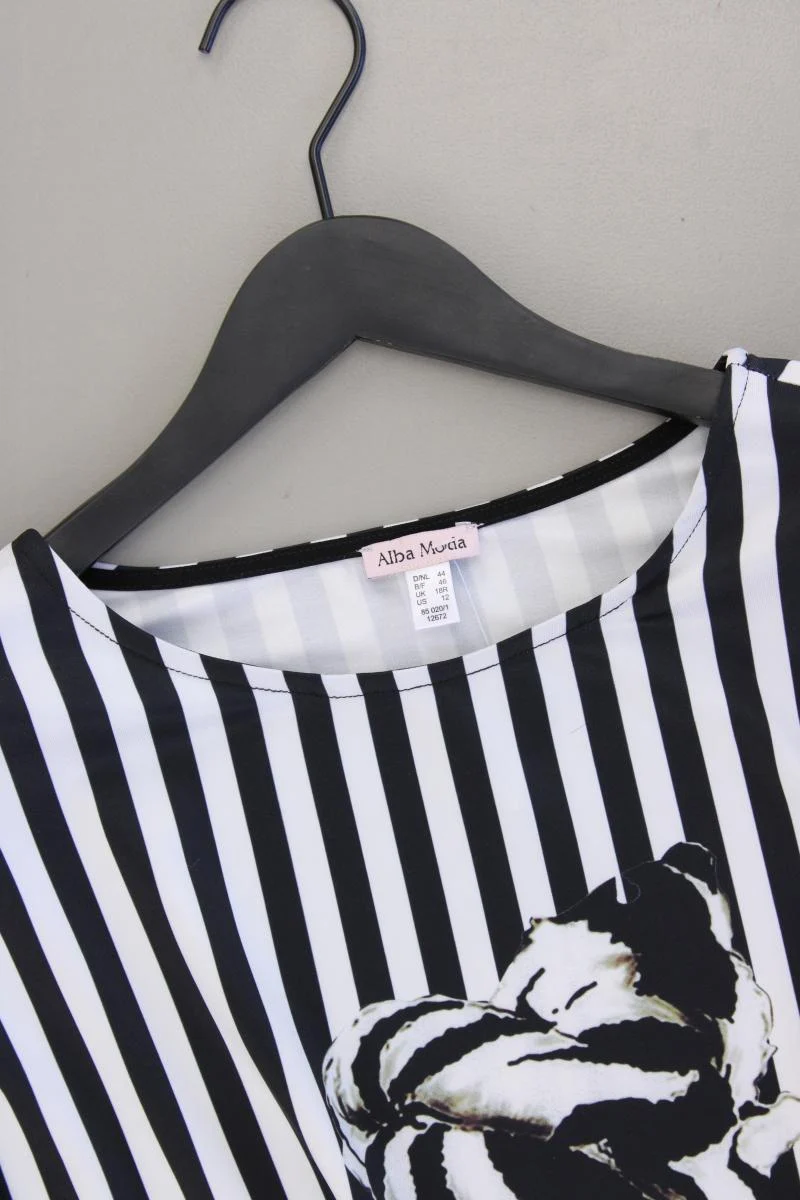 Alba Moda Ringelshirt Gr. 44 gestreift neuwertig 3/4 Ärmel schwarz