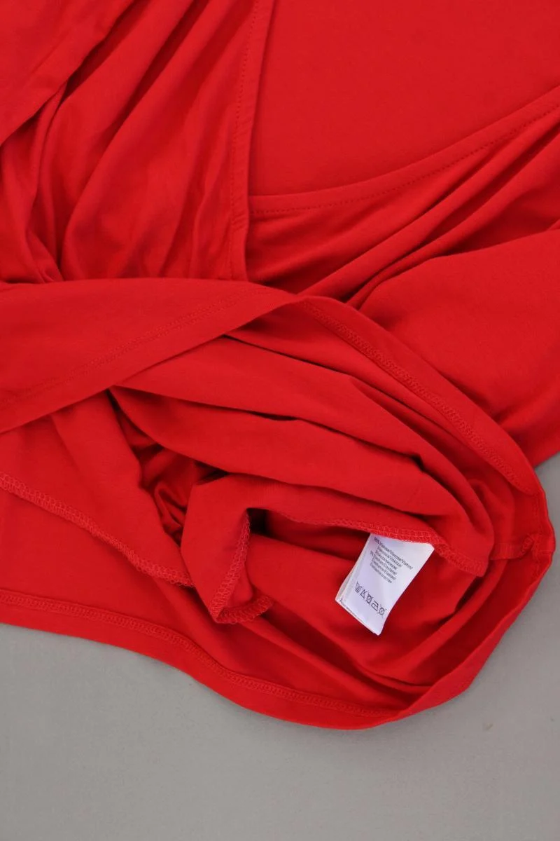 Alba Moda Shirt mit V-Ausschnitt Gr. 40 neuwertig 3/4 Ärmel rot aus Viskose