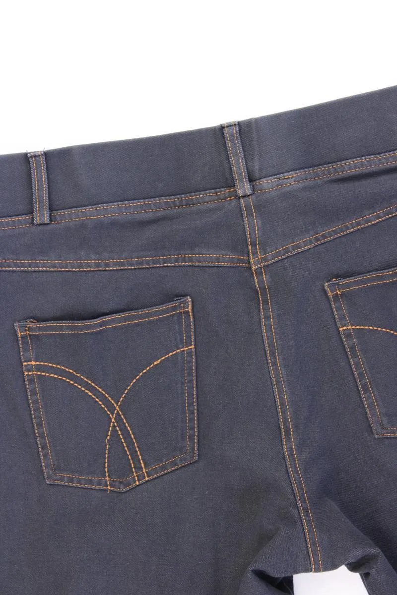 Helena Vera Stretchhose Gr. 40/42 blau aus Baumwolle