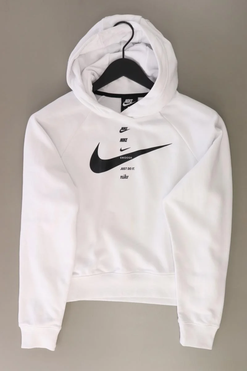 Nike Hoodie für Herren Gr. XS weiß aus Polyester
