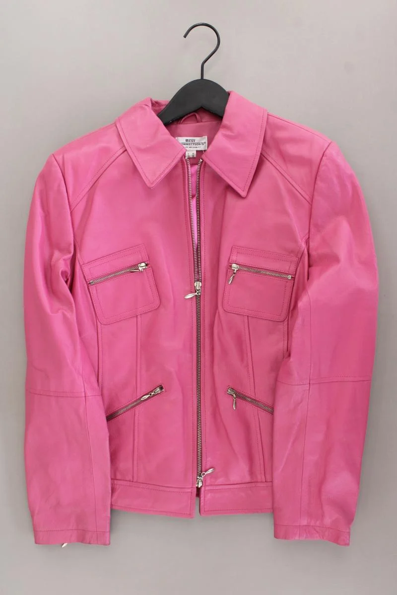 Best Connections Lederjacke Gr. 38 pink