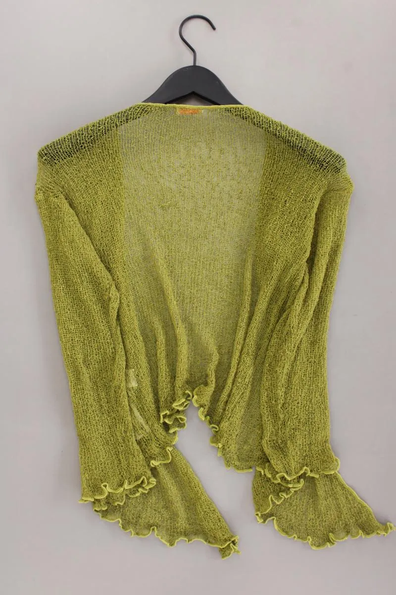 Strickjacke Gr. OneSize 3/4 Ärmel grün aus Polyacryl