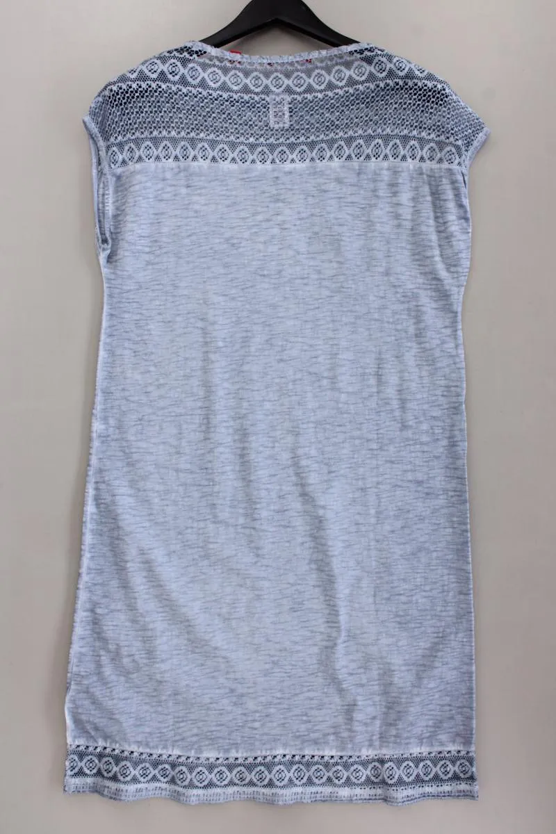 s.Oliver Kurzarmkleid Gr. 38 blau aus Baumwolle