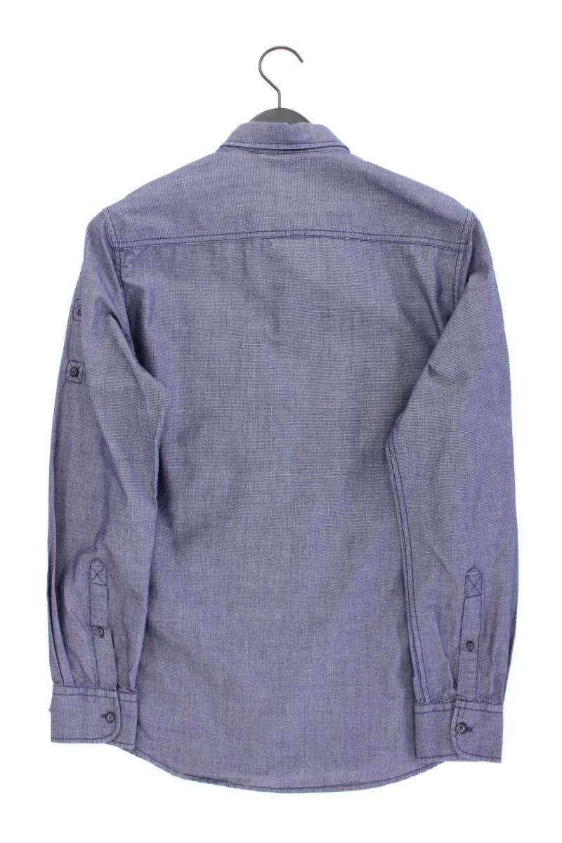 Engbers Langarmhemd für Herren Gr. Hemdgröße 39/40 blau aus Baumwolle