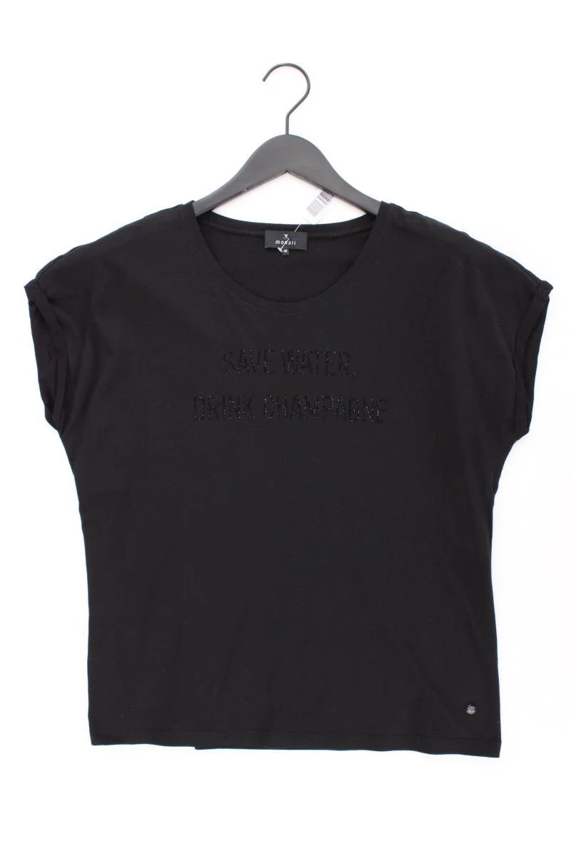 Monari Shirt "Save Water Drink Champagne" Gr. 40 Kurzarm schwarz