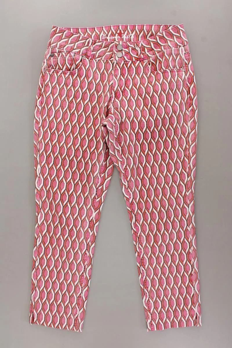 Buena Vista 7/8 Hose Gr. M geometrisches Muster neuwertig rot aus Baumwolle