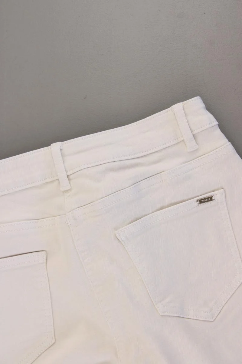 Morgan Five-Pocket-Hose Gr. 40 creme aus Baumwolle