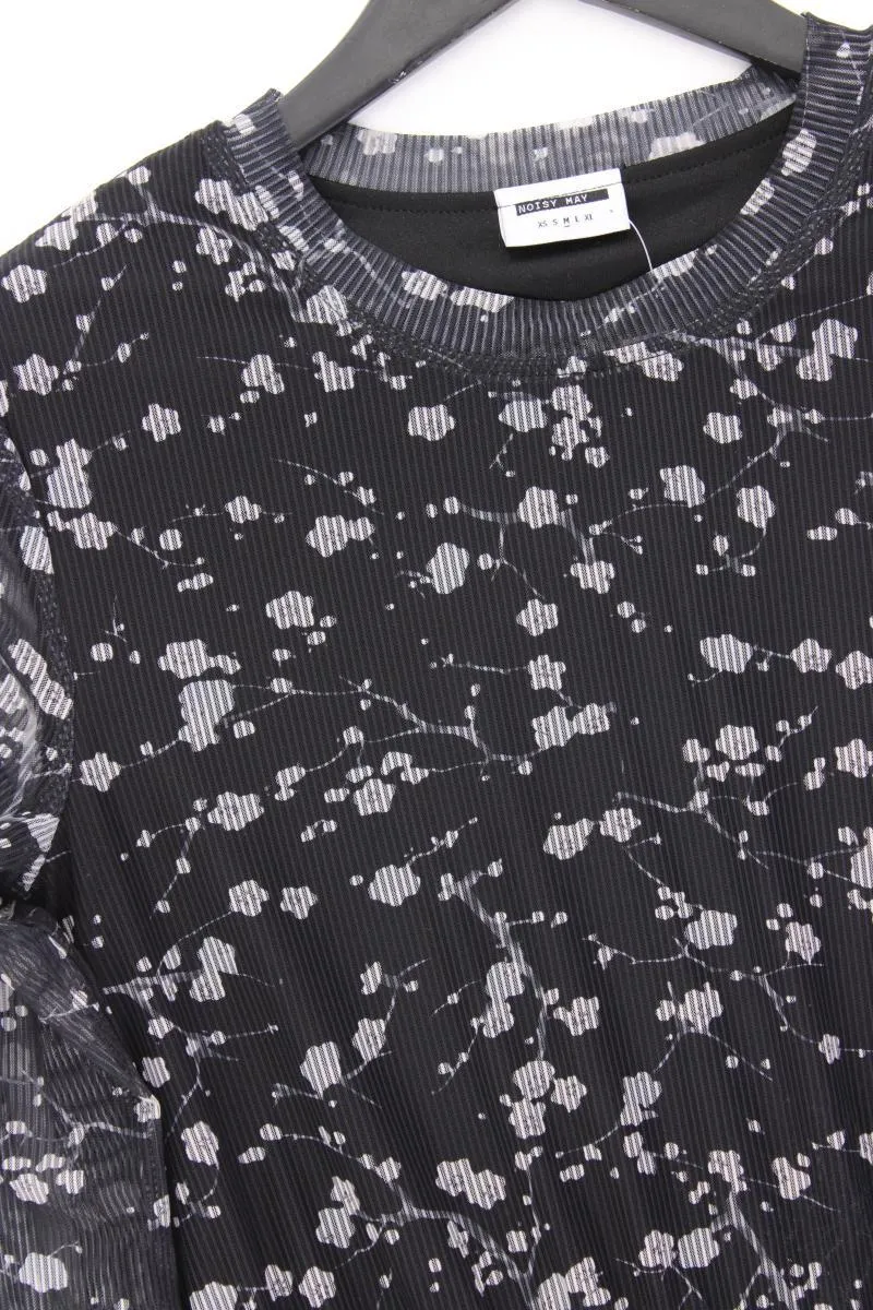 Noisy May Langarmkleid Gr. M grau aus Polyester