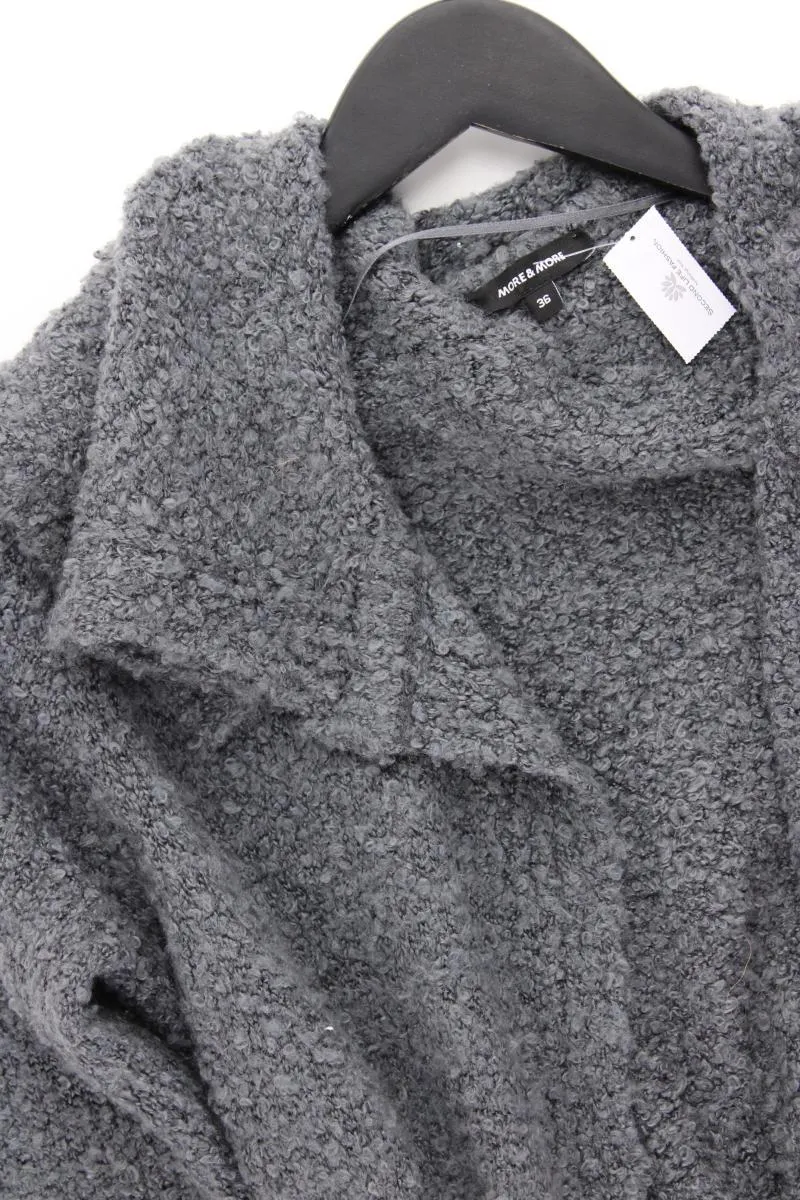 More&More Strickjacke Gr. 36 neuwertig Langarm grau aus Polyacryl