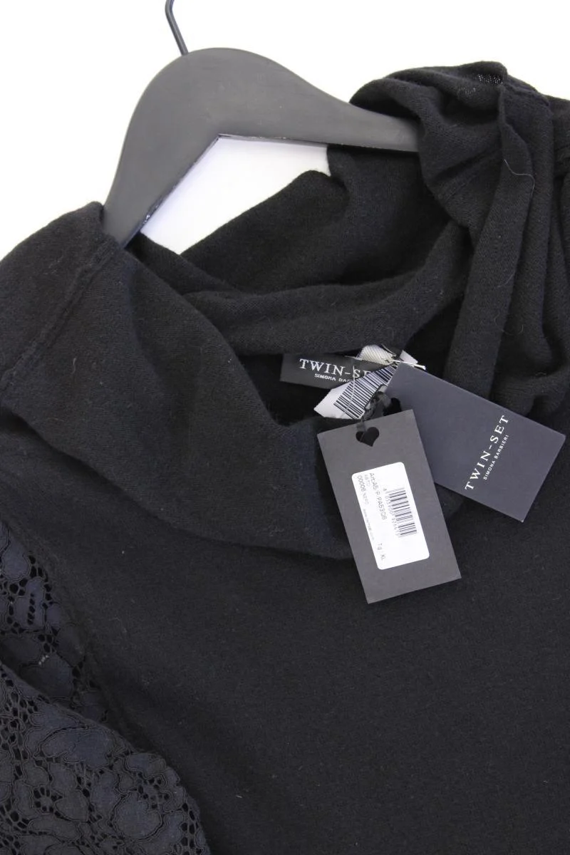Twin Set Wollkleid Gr. XL neu mit Etikett Langarm schwarz