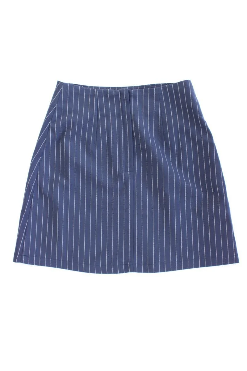 Monki Rock Gr. 34 gestreift blau aus Polyester