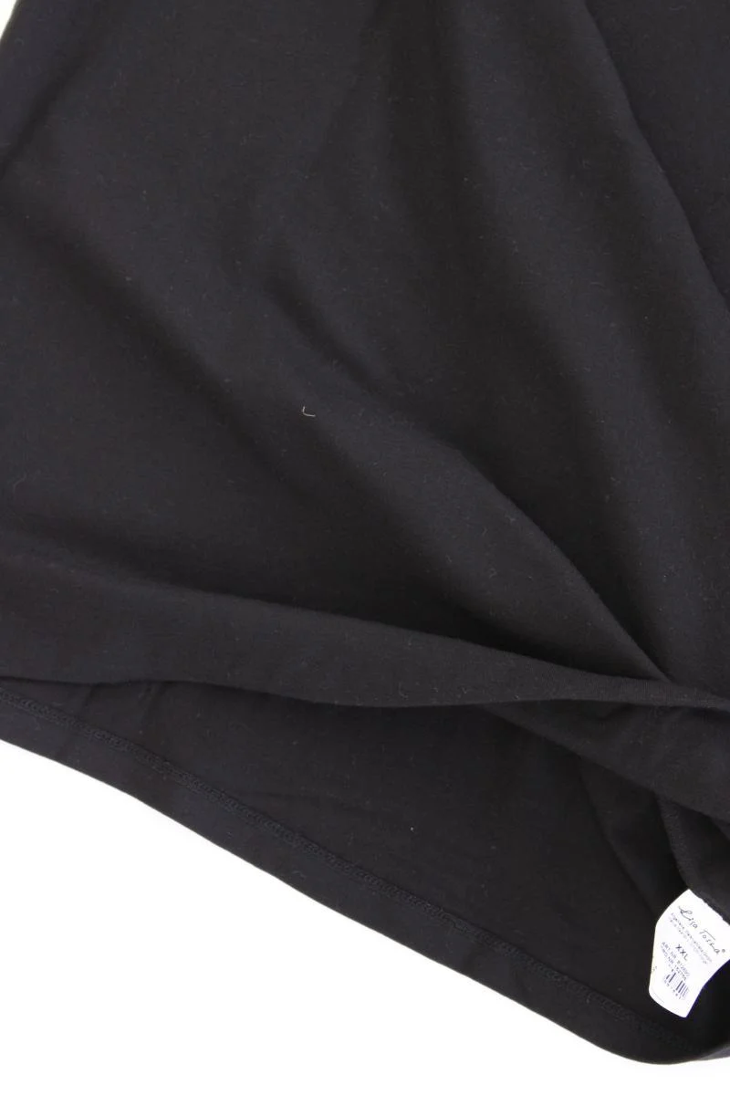 Lisa Tossa T-Shirt Gr. XXL Kurzarm schwarz aus Baumwolle