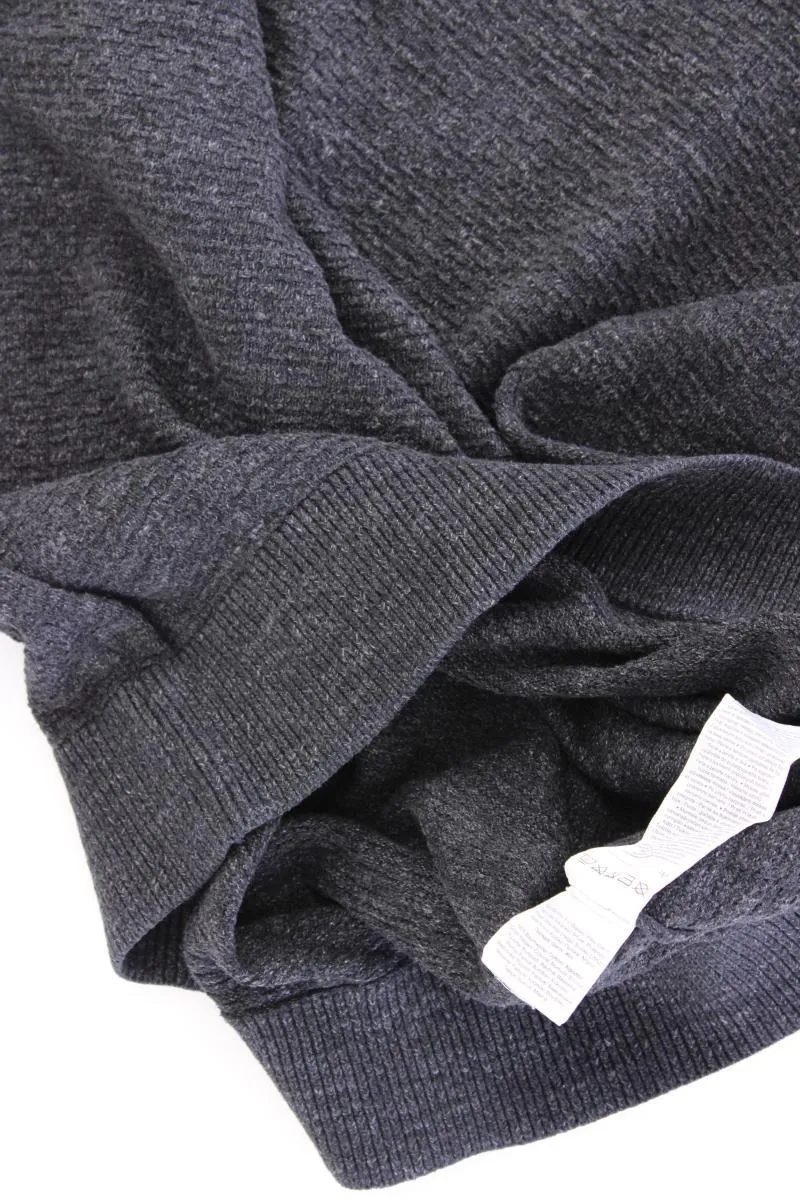 s.Oliver Feinstrickpullover für Herren Gr. XL grau aus Baumwolle