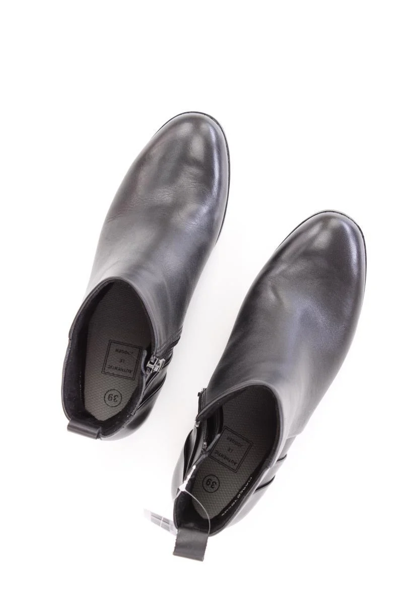 Marco Tozzi Stiefeletten Gr. 39 neuwertig schwarz aus Leder