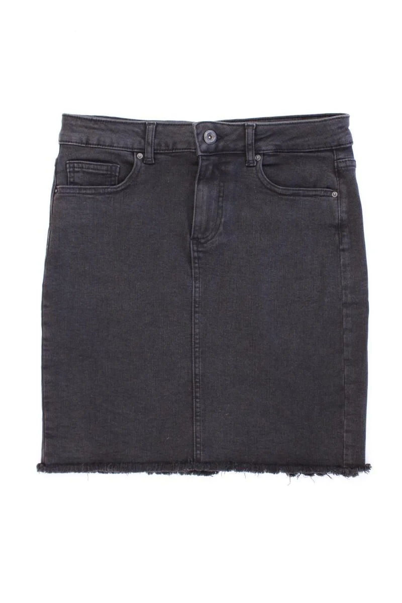 Pieces Jeansrock Gr. M grau aus Baumwolle